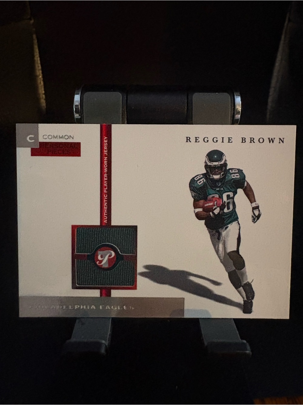 Reggie Brown Philadelphia Eagles Game-Worn Jersey Card